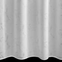 Firana na przelotkach ze srebrnym nadrukiem IVA 140X270 biała