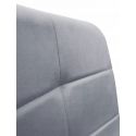 Krzesło tapicerowane welurowe loft IGA 44x40x86 cm szare