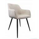 Krzesło tapicerowane fotel velvet CAROL 58,5x57x85 cm toupe