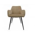 Krzesło tapicerowane fotel velvet CAROL 58,5x57x85 cm złote
