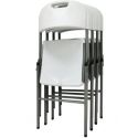 Solidne krzesło składane ogrodowe catering PARTY 47x58x87 cm białe