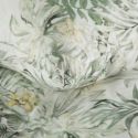 Pościel z satyny bawełnianej z nadrukiem botanicznym NIKA 220X200 70X80X2 biała+zielona