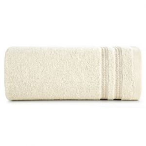 Ręcznik frotte z welurową bordiurą ALLY 30X50 kremowy