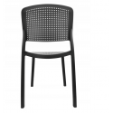 Krzesło ogrodowe z tworzywa sztucznego powłoka UV KP102 antracyt