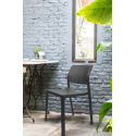 Krzesło ogrodowe z tworzywa sztucznego powłoka UV KP102 antracyt