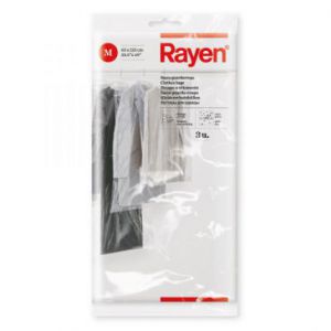 Rayen Zestaw 3 przezroczystych pokrowców na odzież M 125 x 65 cm