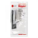 Rayen Zestaw 3 przezroczystych pokrowców na odzież L 150 x 65 cm