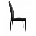 Krzesło tapicerowane z ekoskóry biuro salon jadalnia MARK 44x40x96 cm szare