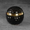 Kula dekoracyjna ceramiczna ETNA 10X10X10 czarna+złota x2