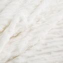 Miękki koc żakardowy KLISA 70X160 biały