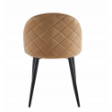 Krzesło tapicerowane velvet salon jadalnia SOFIA 47x43x80 cm ciemnobeżowe