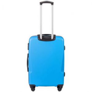 Wings 0125 Zestaw 3 walizek podróżnych z ABS L,M,S niebieskie
