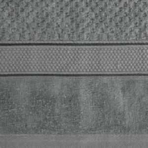 Ręcznik welurowy struktura frotte JESSI 90X150 stalowy