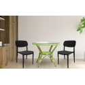 Krzesło ogrodowe z polipropylenu kuchnia taras DELOS toupe
