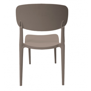 Krzesło ogrodowe z polipropylenu kuchnia taras DELOS toupe