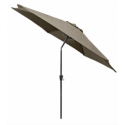 Duży parasol ogrodowy składany regulowany pochylony BOSTON śr. 2,7m beżowy